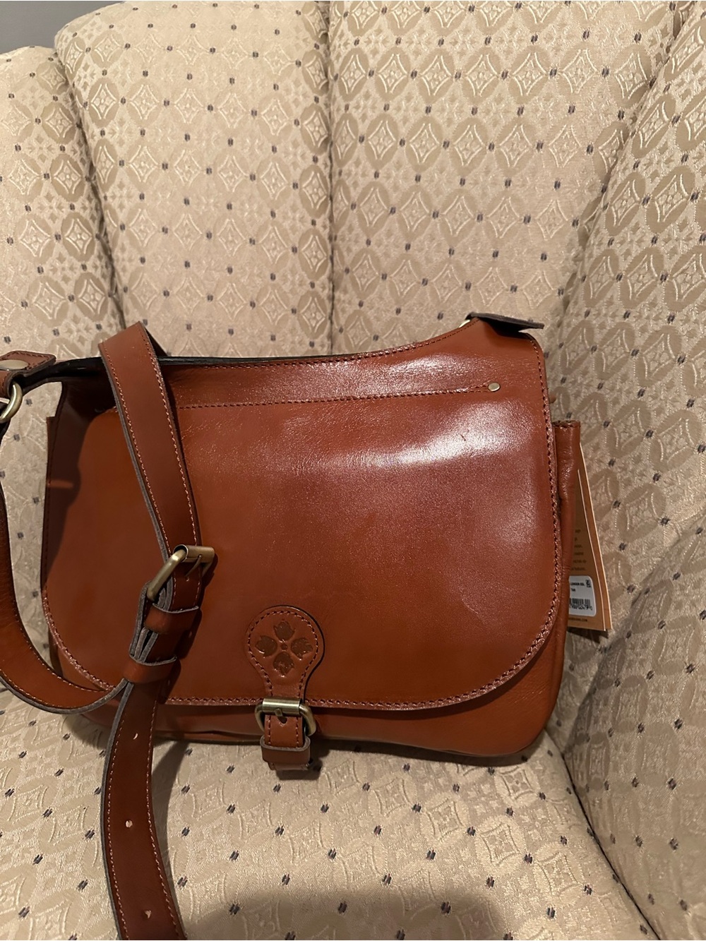 Patricia Nash Brown Leather Crossbody Bag - Picture 7 of 8
